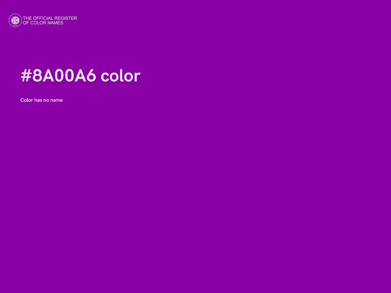 #8A00A6 color image