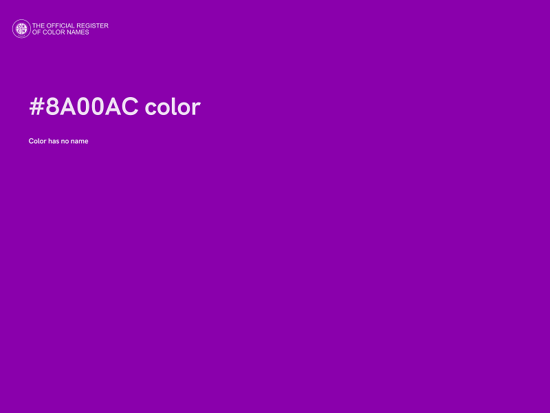 #8A00AC color image