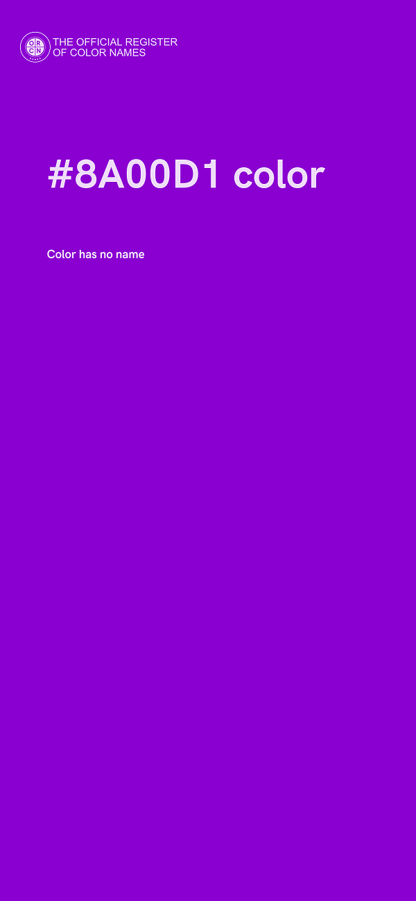#8A00D1 color image