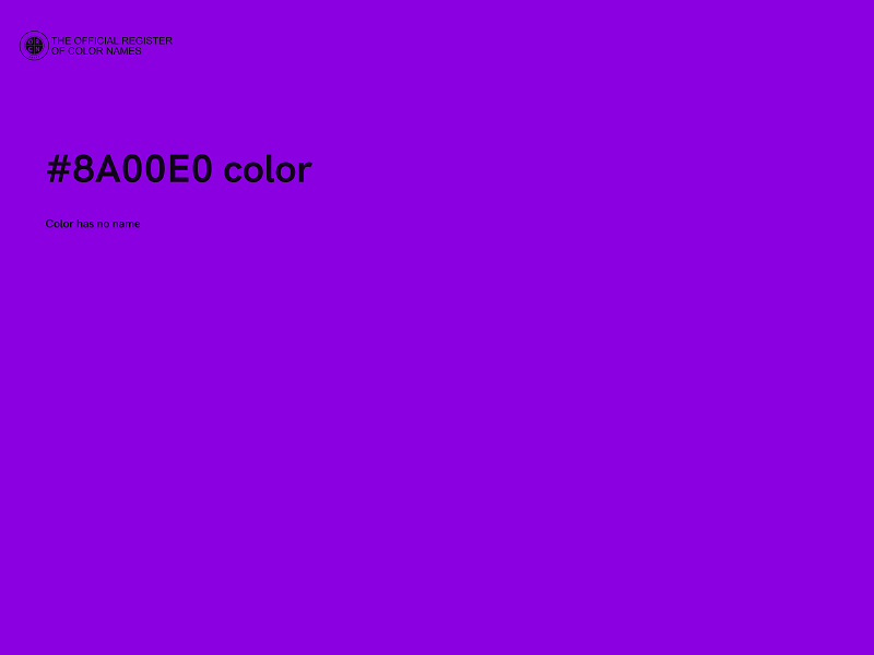 #8A00E0 color image