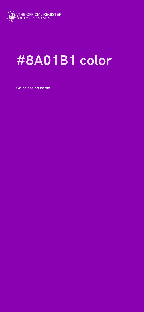 #8A01B1 color image
