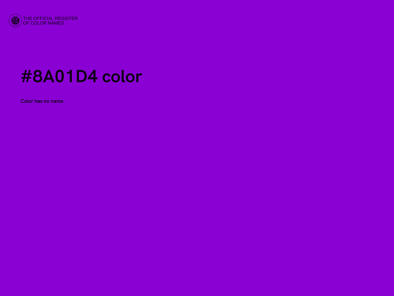 #8A01D4 color image