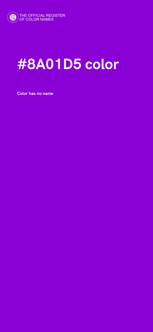#8A01D5 color image