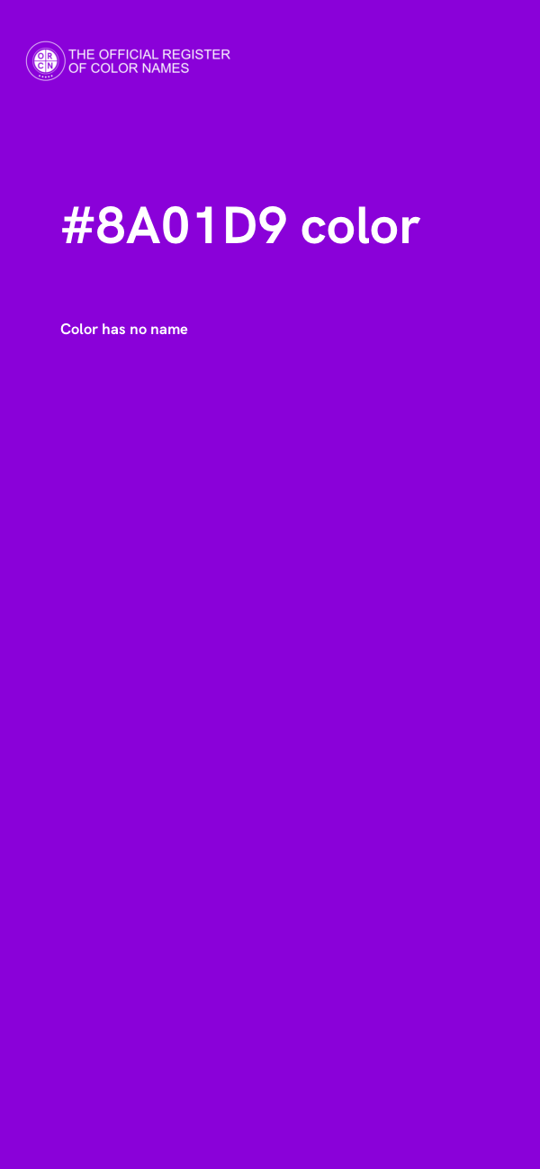 #8A01D9 color image