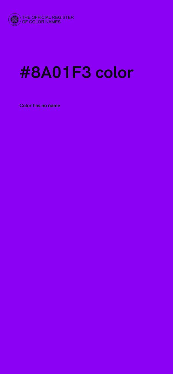 #8A01F3 color image
