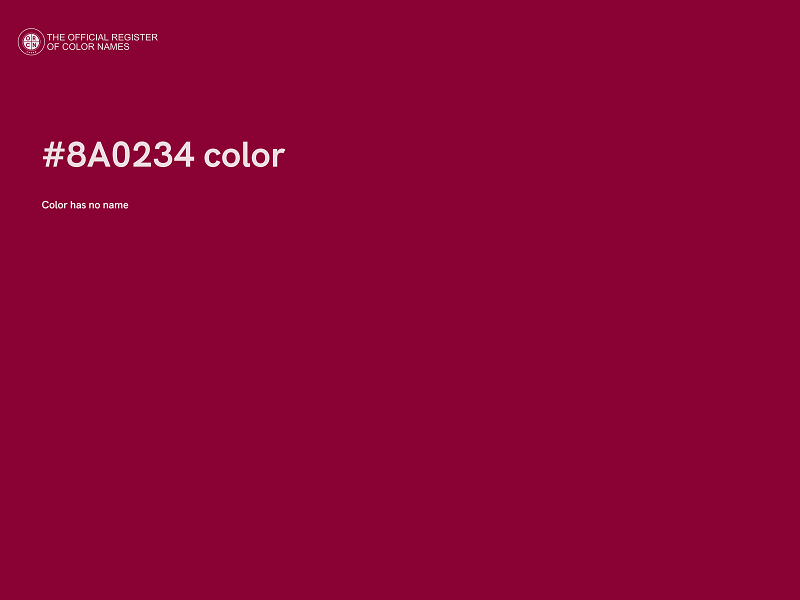#8A0234 color image