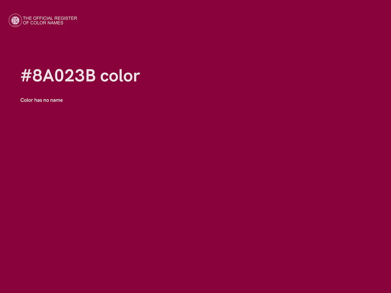 #8A023B color image
