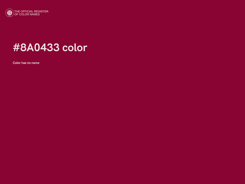 #8A0433 color image