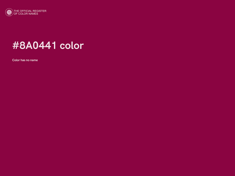 #8A0441 color image