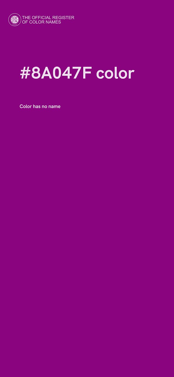 #8A047F color image