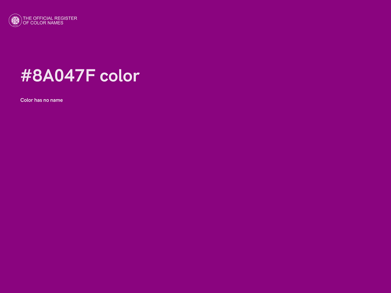 #8A047F color image