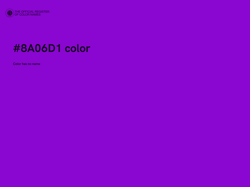 #8A06D1 color image