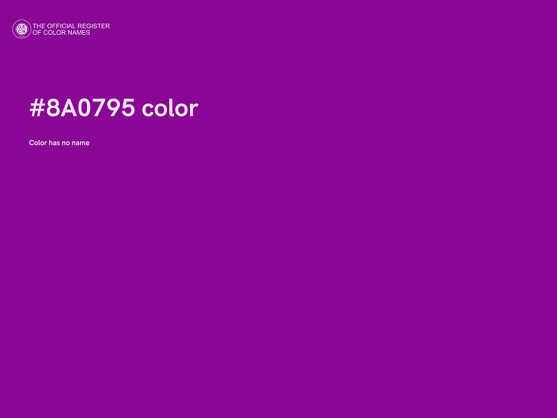 #8A0795 color image