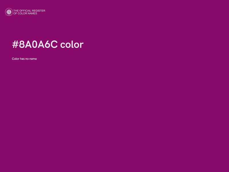 #8A0A6C color image