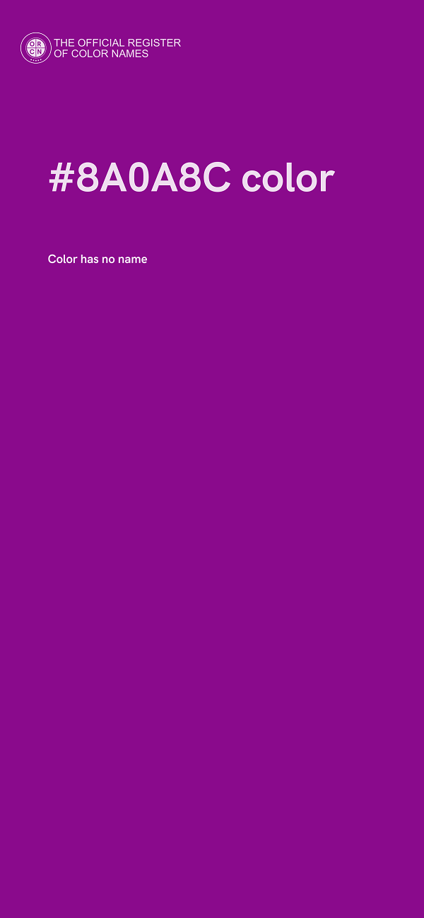 #8A0A8C color image