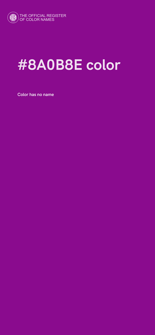 #8A0B8E color image