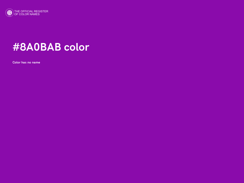 #8A0BAB color image