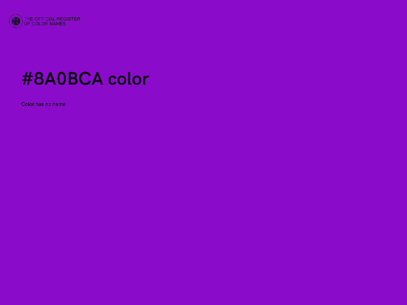 #8A0BCA color image