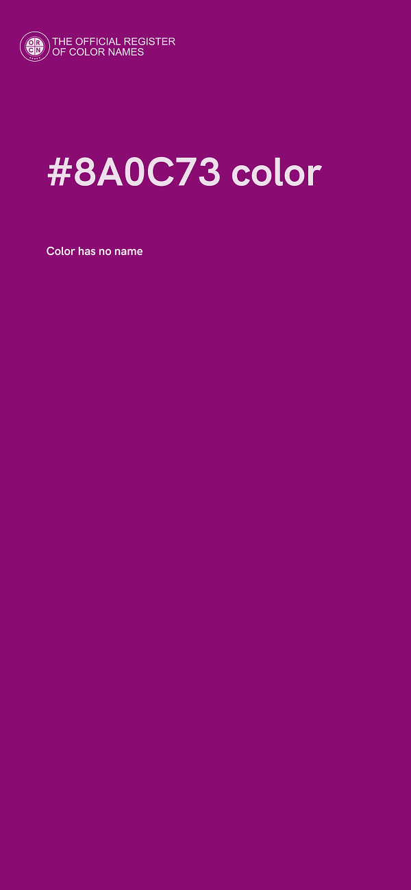 #8A0C73 color image