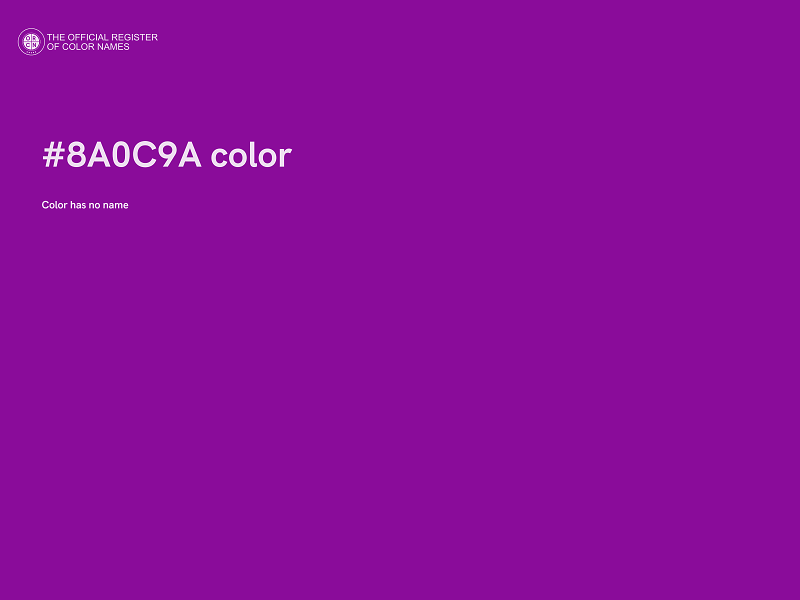 #8A0C9A color image