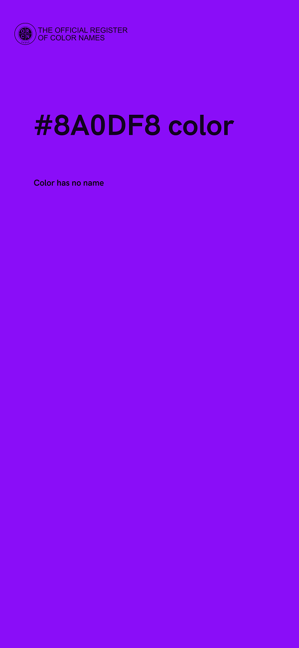 #8A0DF8 color image
