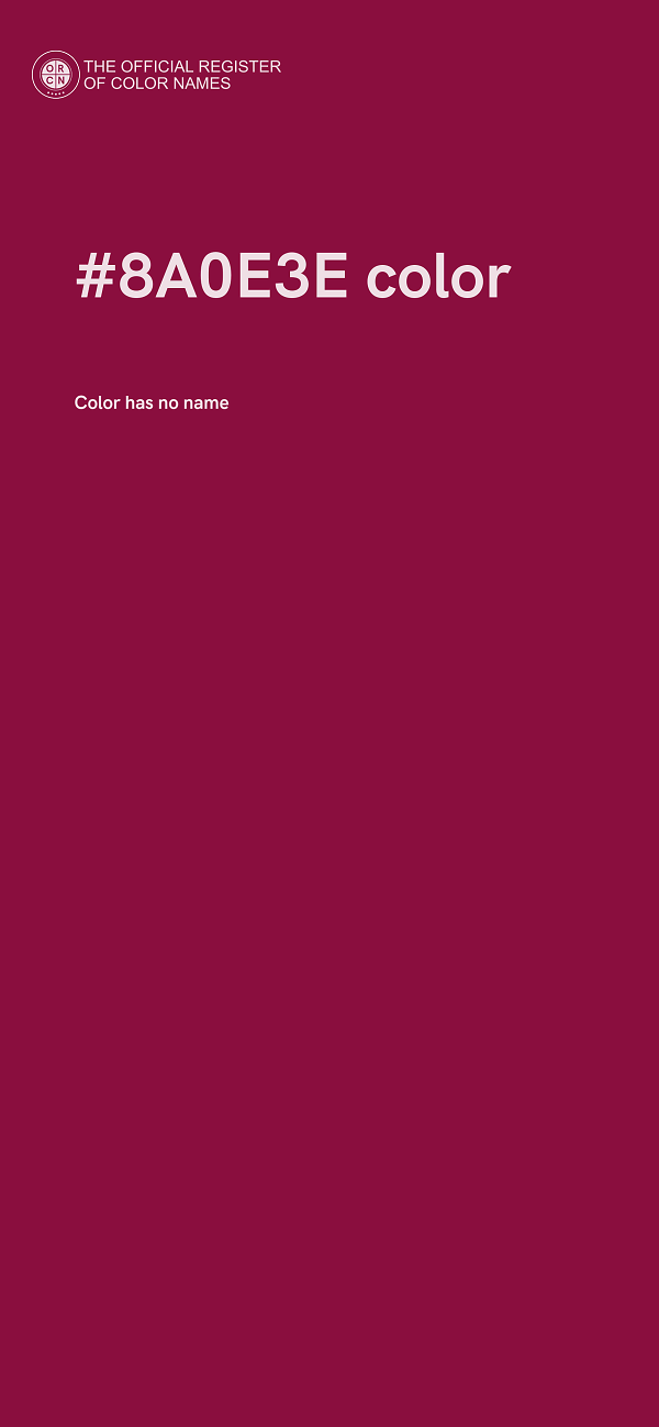 #8A0E3E color image
