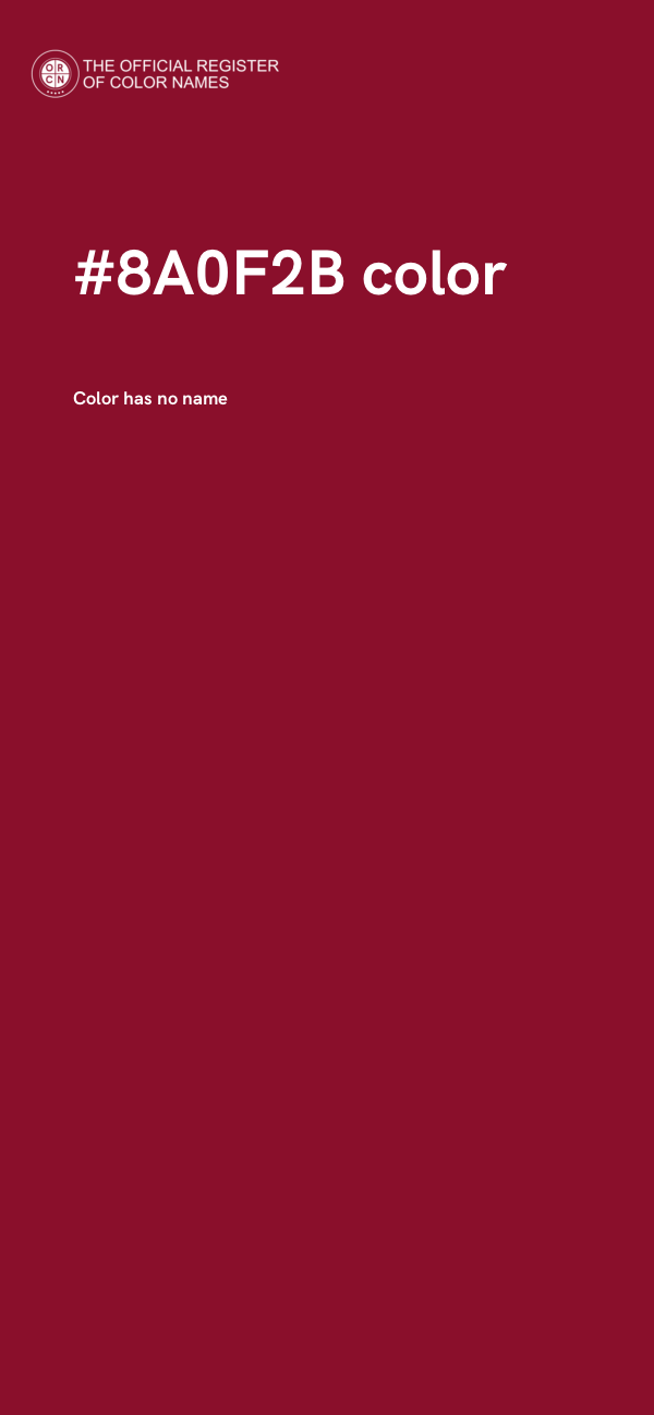 #8A0F2B color image