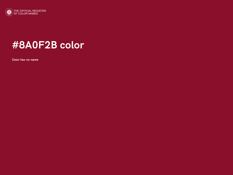 #8A0F2B color image
