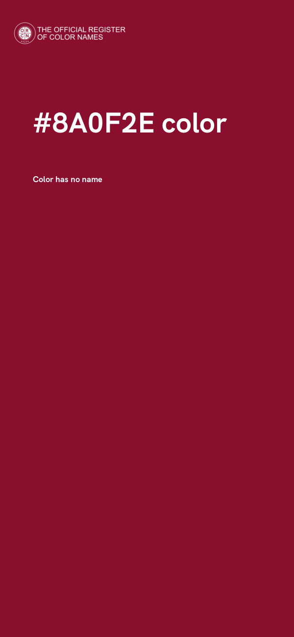 #8A0F2E color image
