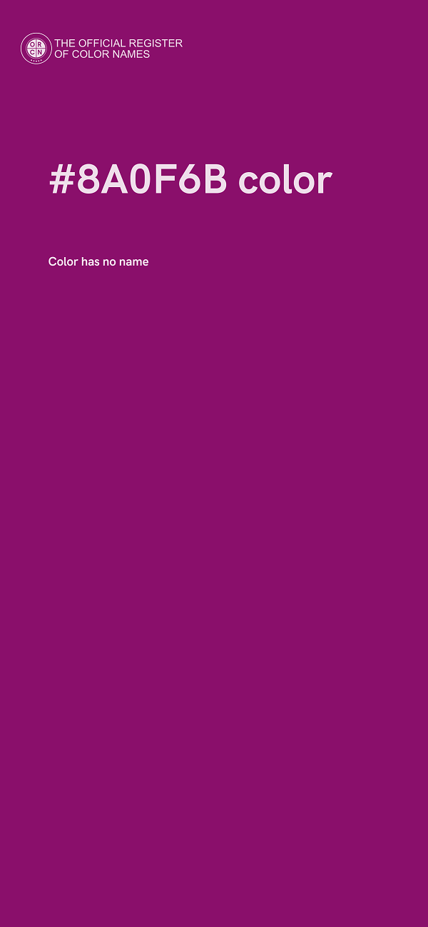 #8A0F6B color image