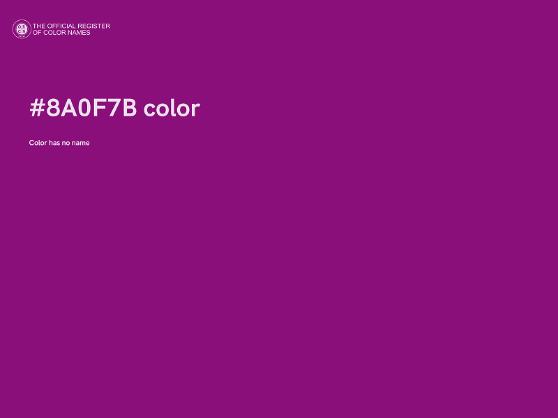 #8A0F7B color image