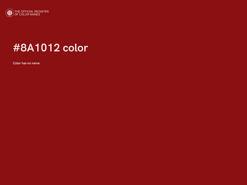 #8A1012 color image