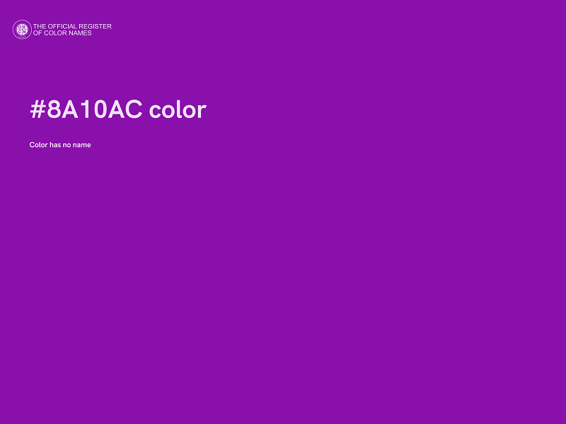 #8A10AC color image