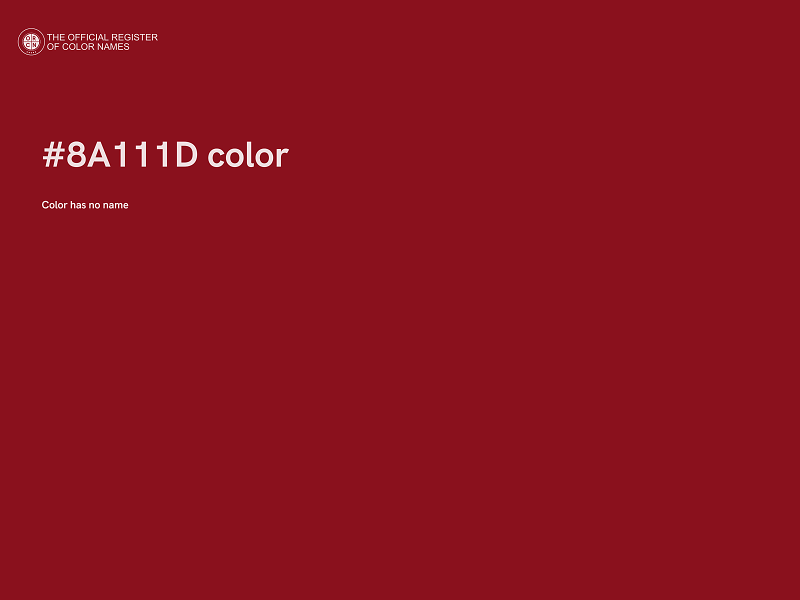 #8A111D color image