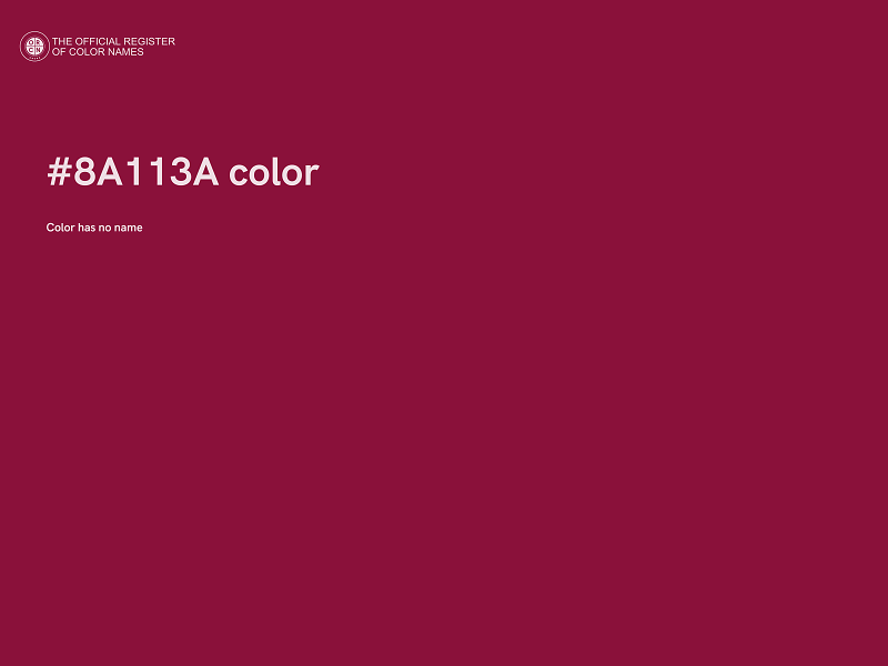 #8A113A color image