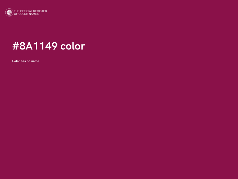 #8A1149 color image