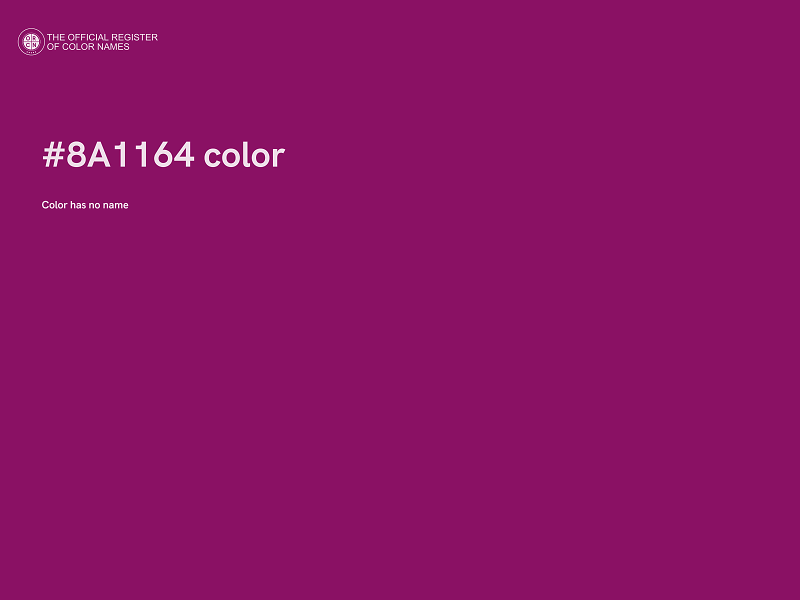 #8A1164 color image