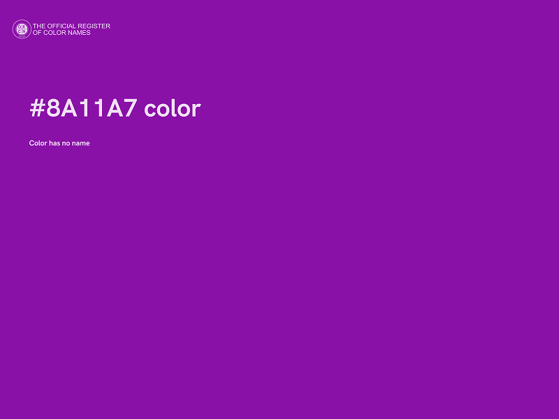 #8A11A7 color image