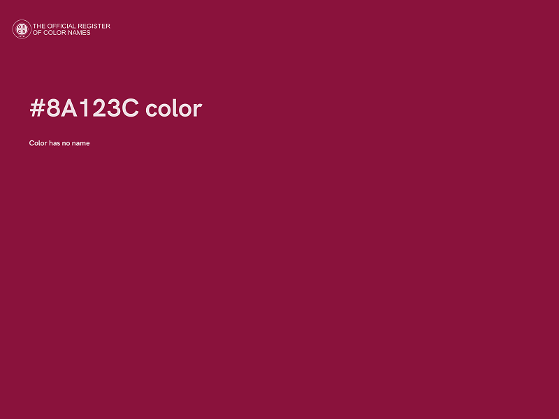 #8A123C color image