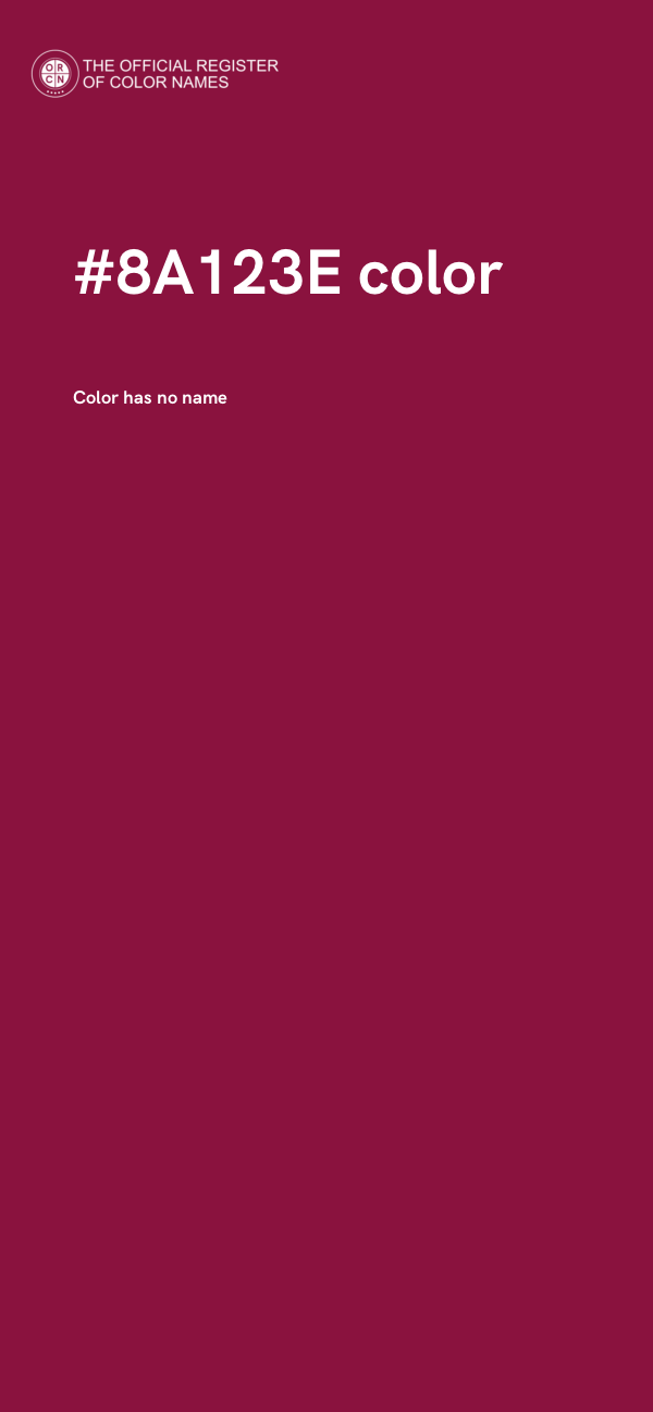 #8A123E color image