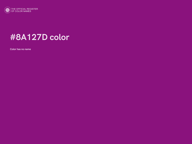 #8A127D color image