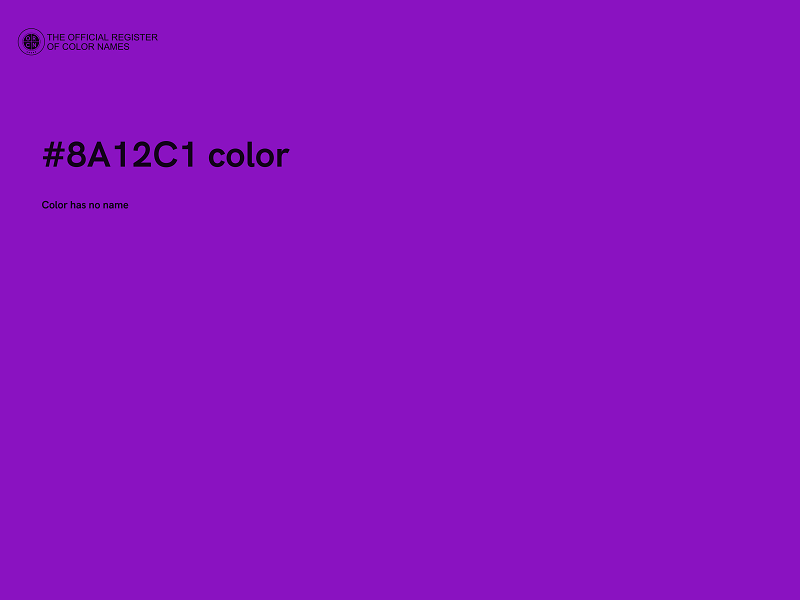 #8A12C1 color image