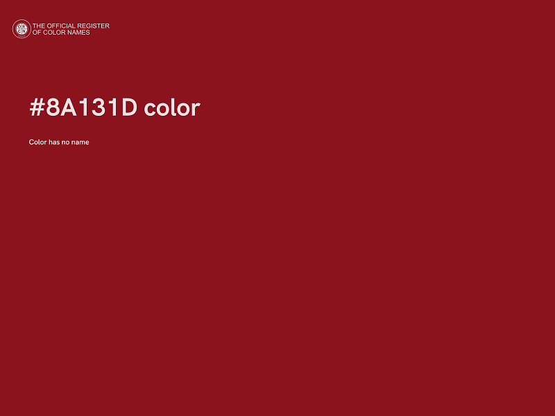 #8A131D color image