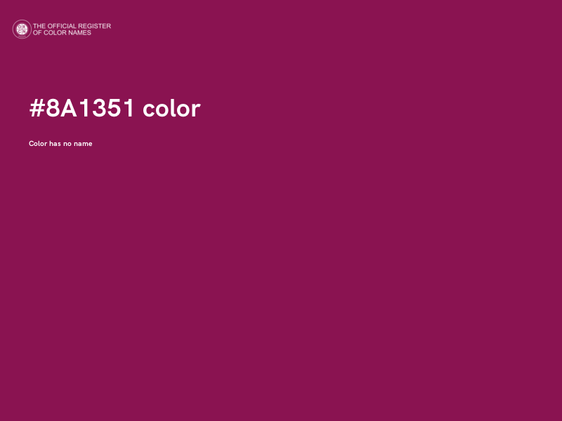 #8A1351 color image