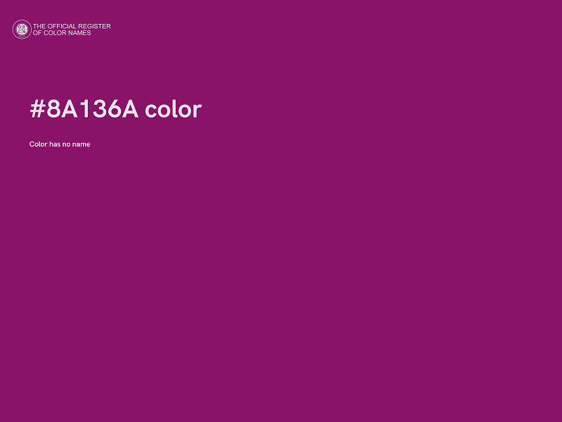 #8A136A color image