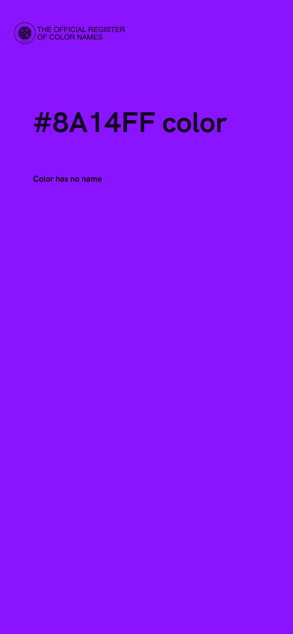 #8A14FF color image