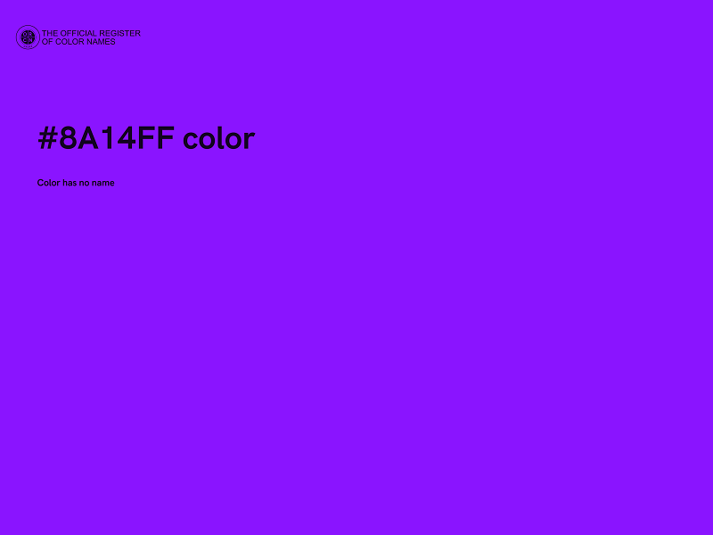 #8A14FF color image