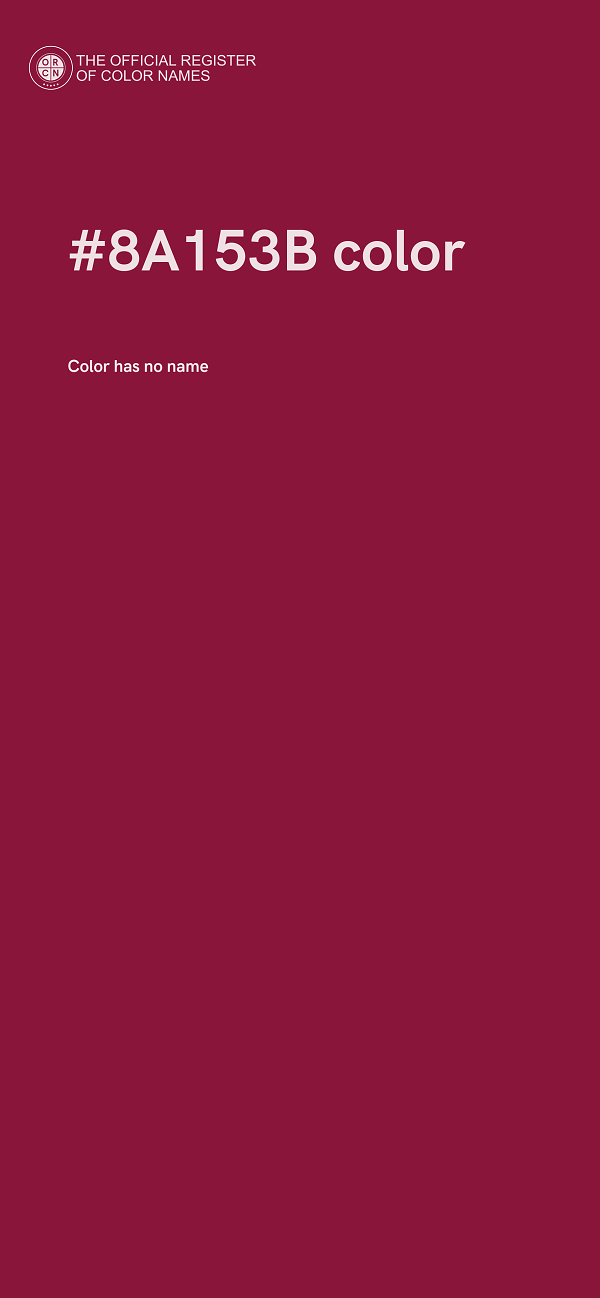 #8A153B color image