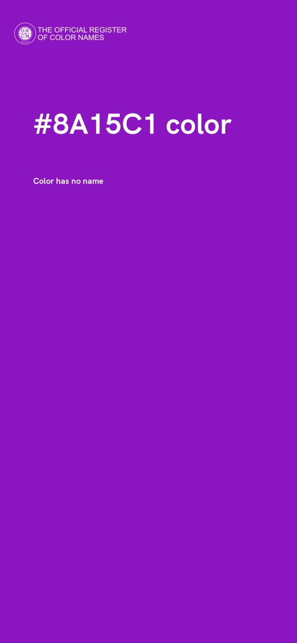 #8A15C1 color image