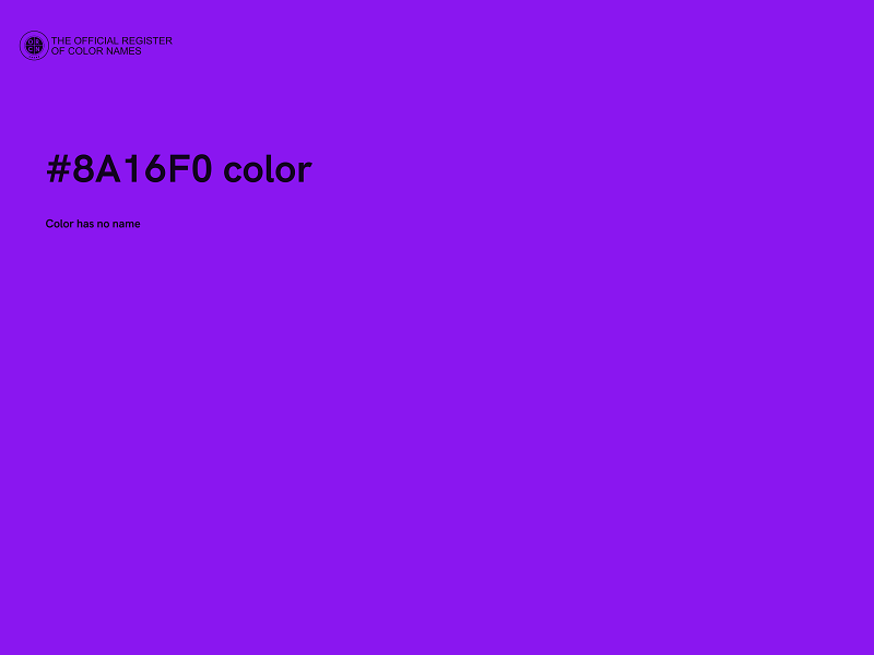 #8A16F0 color image